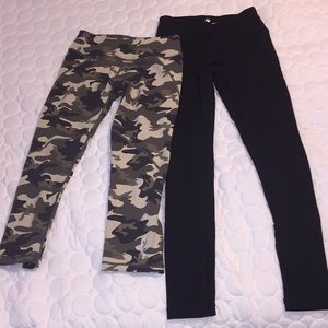 Two pairs of xs workout pants